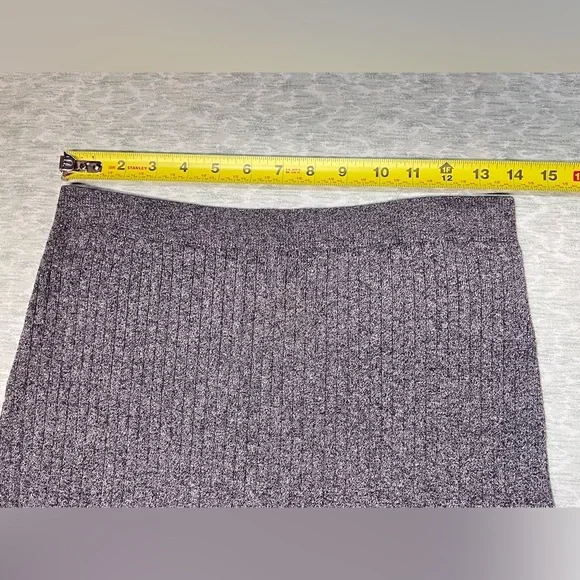 FREE PEOPLE Gray ribbed midi knit skirt size L. - Picture 9 of 10